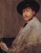 James Abbott McNeil Whistler Arrangement in Gray oil painting on canvas